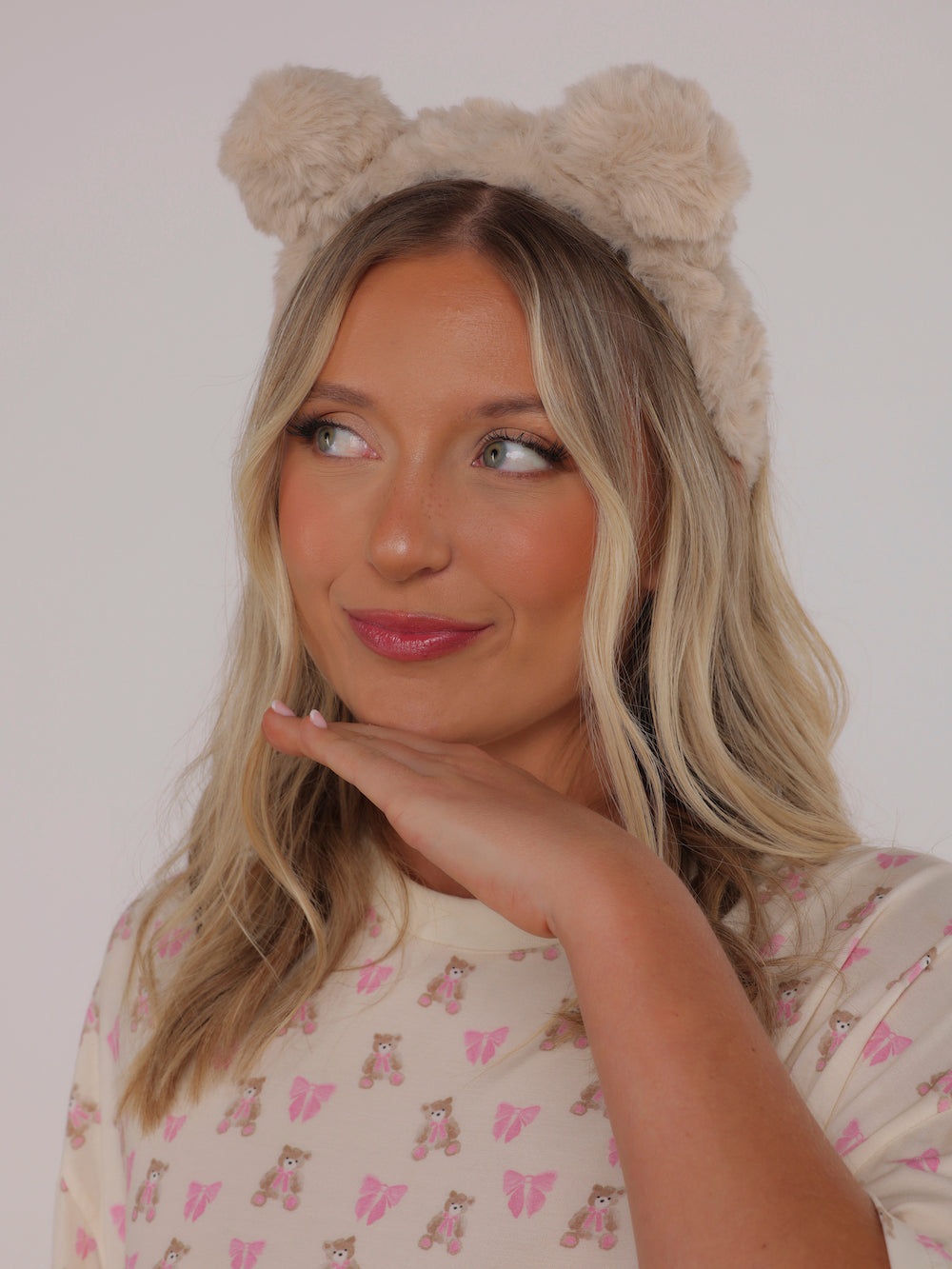 TEDDY HEADBAND - LATTE