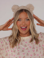 TEDDY HEADBAND - LATTE