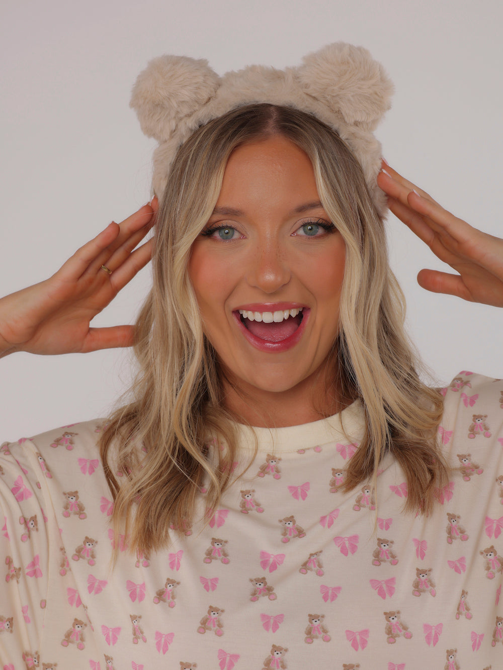 TEDDY HEADBAND - LATTE